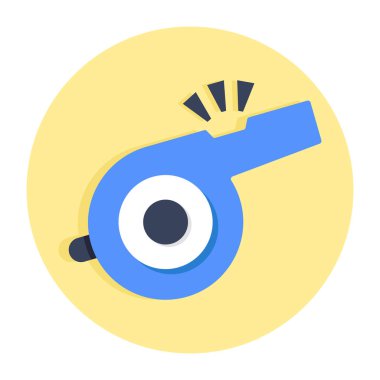 Cırtlak bir ses simgesi, düdük tasarımı