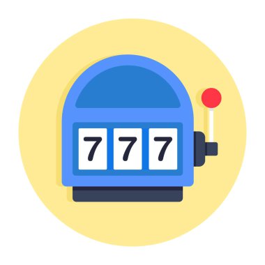 A flat design, icon of jackpot game