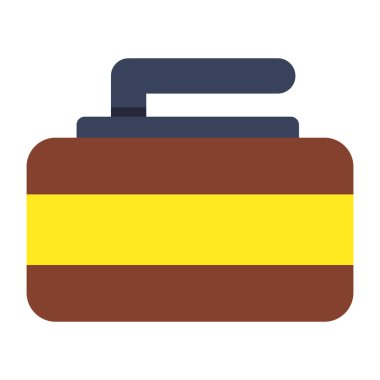 Curling rock 'ın son moda vektör tasarımı