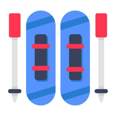 An icon design of ski accessory