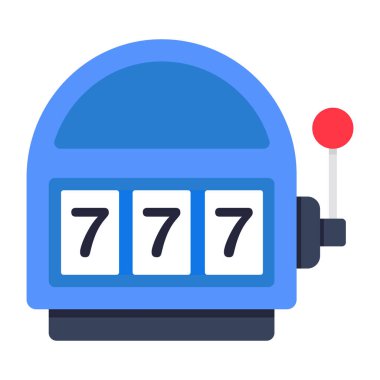 A flat design, icon of jackpot game