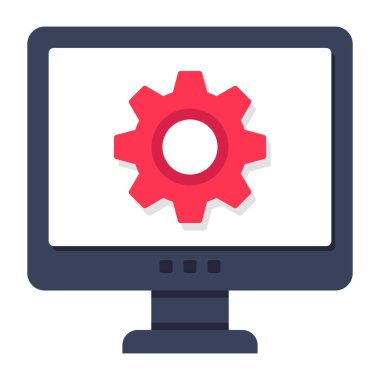 Monitör ayarlarının güzel bir tasarım simgesi