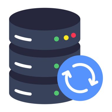 Veri güncellemesinin premimium tasarım simgesi