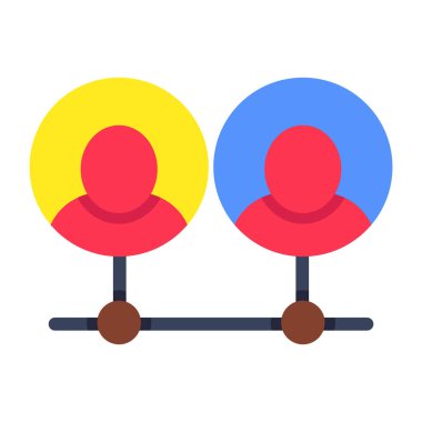 Kullanıcı ağının mükemmel tasarım simgesi