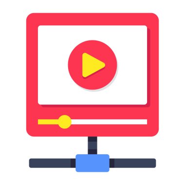 Video yayınının bir simge tasarımı