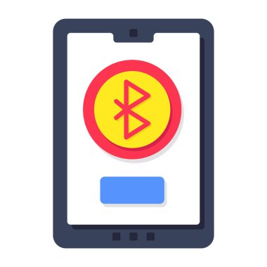 Mobil bluetooth 'un renkli tasarım simgesi