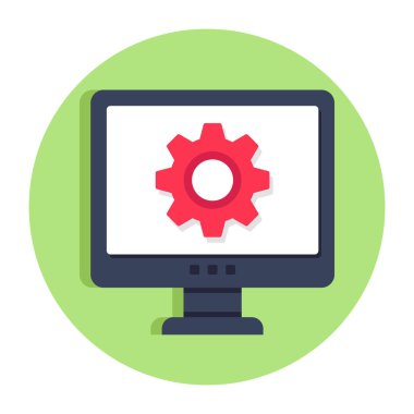 Monitör ayarlarının güzel bir tasarım simgesi