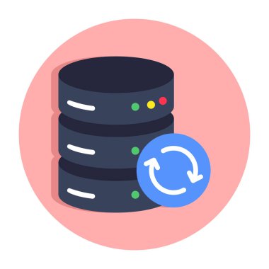 Veri güncellemesinin premimium tasarım simgesi