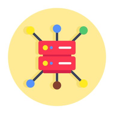 Sunucu ağının bir simge tasarımı