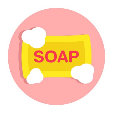 Anlık indirme için kullanılabilir yaratıcı bir sabun tasarım simgesi