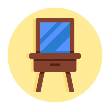 Gösteriş aynasının düz tasarım simgesi