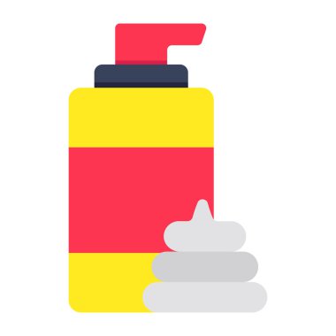 El dezenfektanının düz tasarım simgesi.