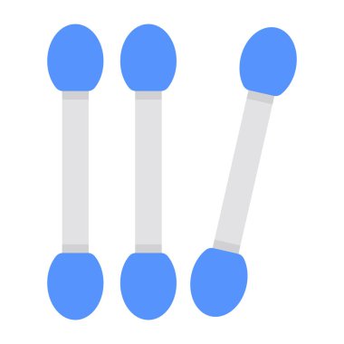 Pamuk tomurcuklarının kavramsal düz tasarım simgesi