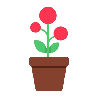 Trendy design icon of flowerpot