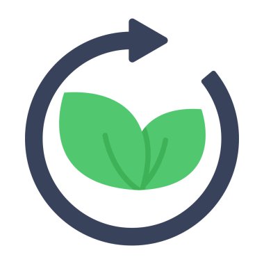 Yaprak geri dönüşümünün moda vektör tasarımı