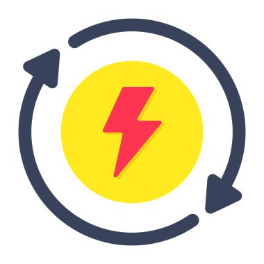 Enerji geri dönüşümünün son moda vektör tasarımı