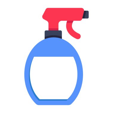 Temizlik spreyinin yaratıcı tasarım ikonu