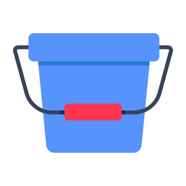 An icon design of bucket
