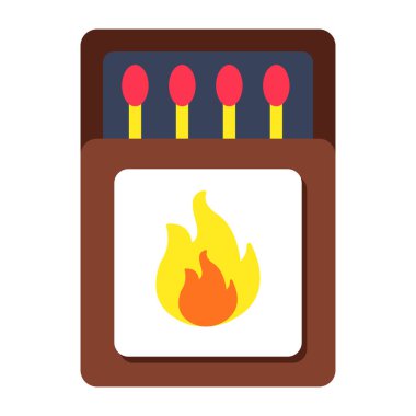 An icon design of matchbox