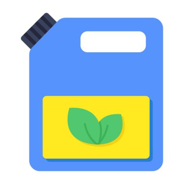 Modern design icon of eco diesel can