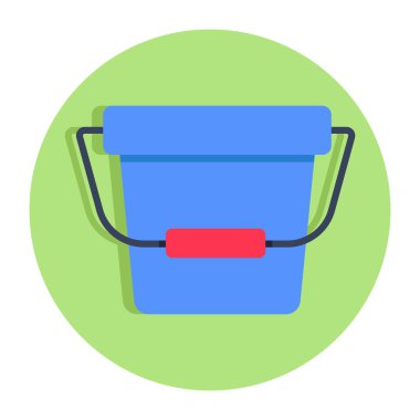 An icon design of bucket