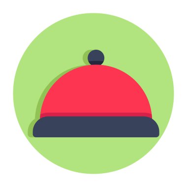 Servis tabağının güzel bir tasarım simgesi