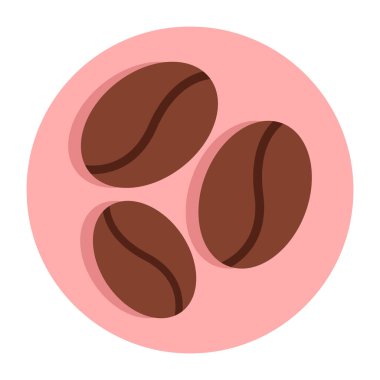 Kahve çekirdeğinin birinci sınıf tasarım simgesi.