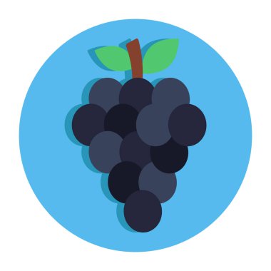 An icon design of grapes