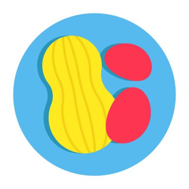 Modern design icon of peanut