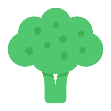 Brokolinin renkli tasarım simgesi