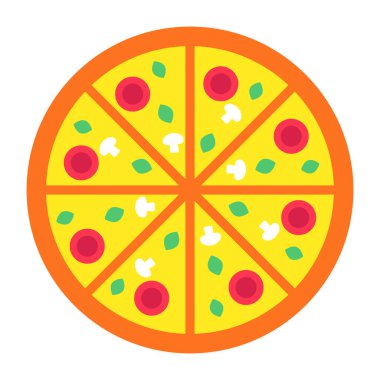 Pizzanın mükemmel tasarım simgesi