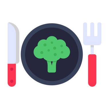 Düz dizayn yiyecek ikonu.