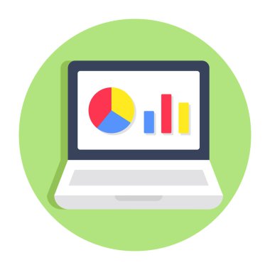 Çevrimiçi veri analizlerinin premimium indirme simgesi