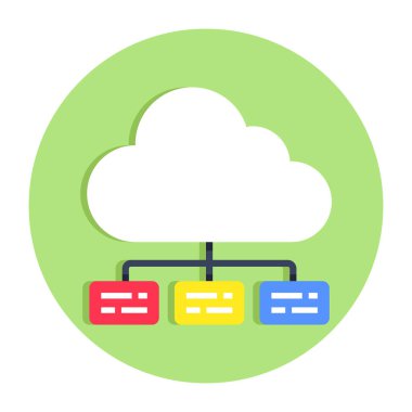 Bulut ağının en iyi indirme simgesi
