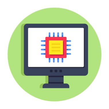 Çevrimiçi çipin mükemmel tasarım simgesi