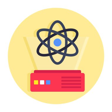 Hologramın moda vektör tasarımı, düz düzenlenebilir simge