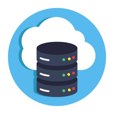 An icon design of cloud database