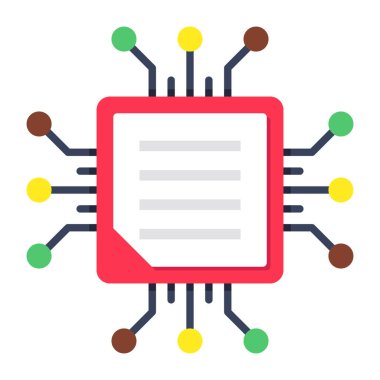 Mikroçipin mükemmel tasarım simgesi