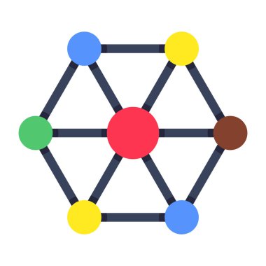 Altıgen yapının modern tasarım simgesi