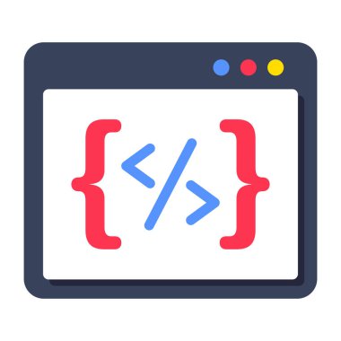 Web kodlamasının bir simge tasarımı