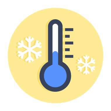 Soğuk sıcaklığın modern tasarım simgesi