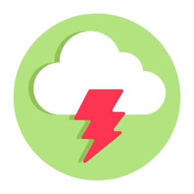 Fırtınanın yaratıcı tasarım simgesi