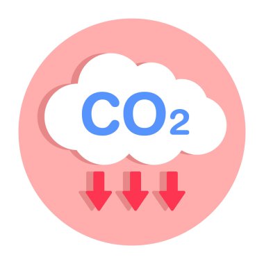 Unique design icon of acidic rain