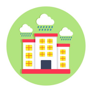 Kusursuz dizayn edilmiş yağmur ikonu