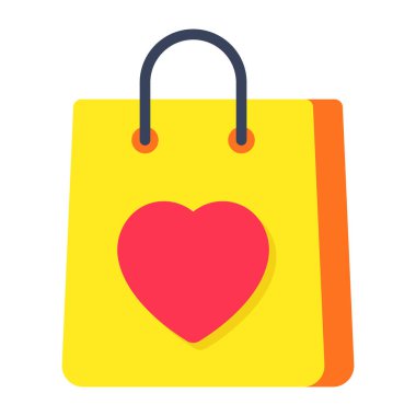 Aşk alışverişinin son moda vektör tasarımı