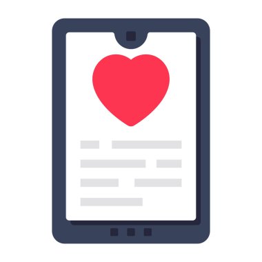 Mobil aşkın mükemmel tasarım simgesi