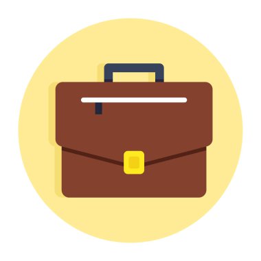 Bavulun renkli tasarım simgesi