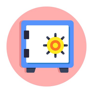 Para kutusunun düz tasarım simgesi