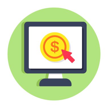 Tıklama başına ödeme için mükemmel tasarım simgesi