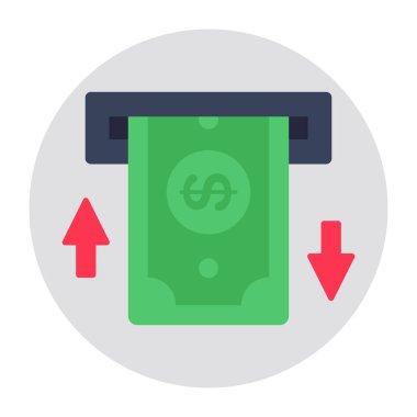 Para çekmenin modern tasarım simgesi